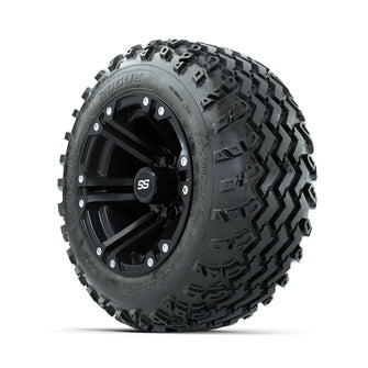 GTW Specter Matte Black 12 in Wheels with 22x11.00-12 Rogue All Terrain Tires – Full Set