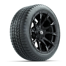 GTW Diablo Gloss Black/Machined 14 in Wheels with 205/30-14 Fusion Street Tires  Full Set