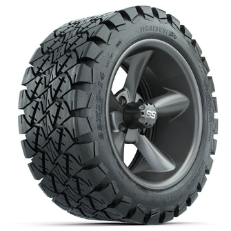 Set of (4) 14 in GTW Godfather Wheels with 22x10-14 GTW Timberwolf All-Terrain Tires