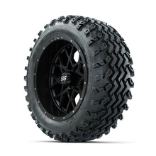 GTW Vortex Matte Black 14 in Wheels with 23x10.00-14 Rogue All Terrain Tires  Full Set