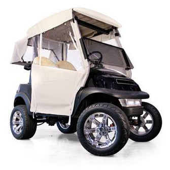 2004-Up Club Car Precedent - Red Dot 3-Sided Ivory Straight Back Over-The-Top Soft Enclosure