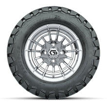 GTW Boost Chrome 12 in Wheels with 22x10-12 Timberwolf All-Terrain Tires  Full Set