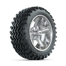 GTW Godfather Chrome 14 in Wheels with 23x10.00-14 Rogue All Terrain Tires  Full Set