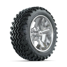 GTW Godfather Chrome 14 in Wheels with 23x10.00-14 Rogue All Terrain Tires – Full Set