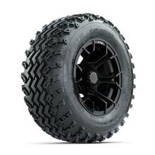 GTW Spyder Matte Black 12 in Wheels with 23x10.00-12 Rogue All Terrain Tires – Full Set