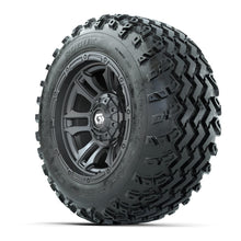 GTW® Shogun Gunmetal 12 in Wheels with 22x11.00-12 Rogue All-Terrain Tires – Full Set