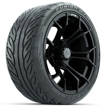 GTW Spyder Matte Black 15 in Wheels with 215/40-R15 Fusion GTR Street Tires  Full Set