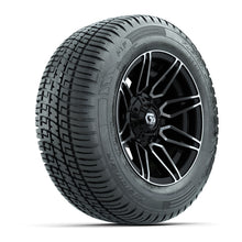 GTW Stealth Black/Machined 12 in Wheels with 215/50-R12 Fusion S/R Steel Belt Radial Tires  Full Set