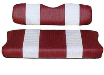 SEAT COVER SET,RED/WHTE,FRONT,YAM G11-G22