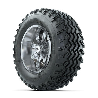 GTW Tempest Chrome 12 in Wheels with 23x10.00-12 Rogue All Terrain Tires – Full Set