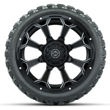 Set of (4) 15" GTW Raven Matte Black Wheels with 23x10-R15 Nomad All-Terrain Tires