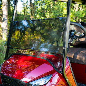 RedDot EZGO TXT Tinted 1/4" Folding Windshield with Rubber Trim for Storm Body Kits with 1ù Strut (Years 1994.5-Up)