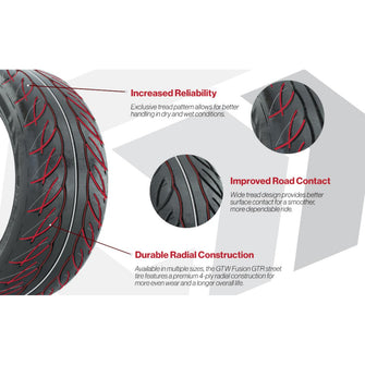 225/40-R14 GTW® Fusion GTR Steel Belted Street Tire