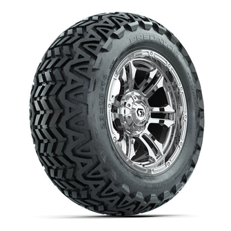 GTW Shogun Chrome 14 in Wheels with 23x10-14 Predator All-Terrain Tires  Full Set