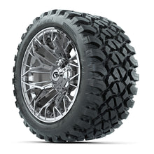 Set of (4) 14 in GTW Stellar Chrome Wheels with 23x10-R14 Nomad All-Terrain Tires