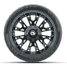 Set of (4) 14 in GTW Stellar Black Wheels with 205/40-R14 Fusion GTR Street Tires