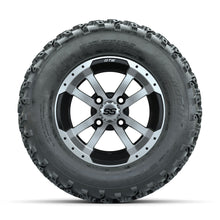 GTW Storm Trooper Machined/Black 12 in Wheels with 23x10.00-12 Rogue All Terrain Tires  Full Set