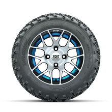 GTW Pursuit Blue 12 in Wheels with 22x11.00-12 Rogue All Terrain Tires  Full Set