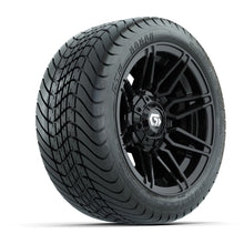 GTW Stealth Gloss Black 12 in Wheels with 215/35-12 Mamba Street Tires  Full Set