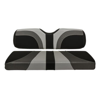 RedDot Blade Front Seat Covers for Club Car Precedent  Gray / Charcoal Gear / Black Carbon Fiber