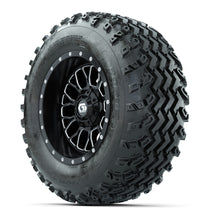 GTW Helix Machined/Black 12 in Wheels with 23x10.00-12 Rogue All Terrain Tires  Full Set