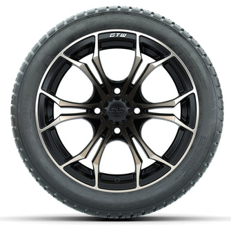 GTW Spyder Bronze/Matte Black 14 in Wheels with 205/30-14 Fusion Street Tires  Full Set