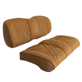 Club Car Precedent Onward Tempo Premium RedDot Honey Suede Front Seat Assemblies