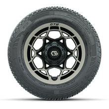 GTW Nexus Gloss Black/Satin Bronze 12 in Wheels with 215/50-R12 Fusion S/R Steel Belt Radial Tires  Full Set