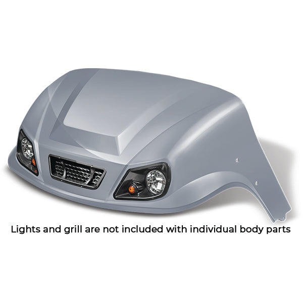 DoubleTake Titan Front Cowl, E-Z-Go TXT 96+, Silver