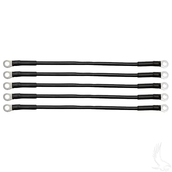 Battery Cable SET, Includes (5) 12" 6 gauge, Club Car 36V 81+, Yamaha G2/G8/G9 36V 85-94 Redhawk 