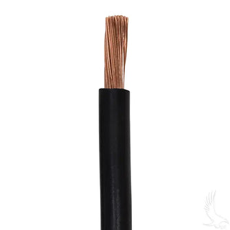 Battery Cable, 14" 4 gauge black Redhawk 