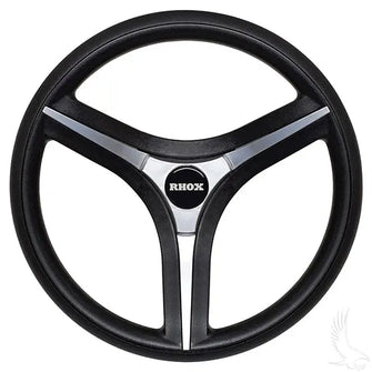 Brenta ST Steering Wheel, Silver Insert, Club Car Tempo, Onward, Precedent Hub Redhawk 