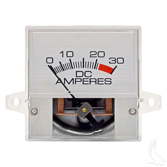 Ammeter, 30A Square, E-Z-Go Powerwise, PowerWise+ Chargers 94+