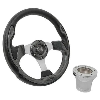 Club Car Precedent Carbon Fiber Rally Steering Wheel PN# 06-031 GTW 