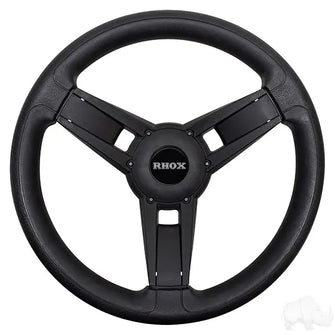 Giazza Steering Wheel, Black, E-Z-Go Hub Redhawk 