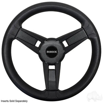 Giazza Steering Wheel, Black, E-Z-Go Hub Redhawk 