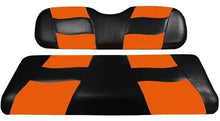 MadJax® Riptide Black/Orange Two-Tone EZGO TXT & RXV Front Seat Covers Madjax 