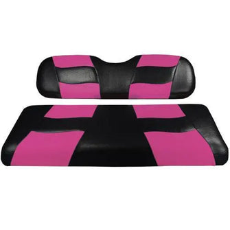 MadJax® Riptide Black/Pink Two-Tone Club Car Precedent Front Seat Covers (Fits 2004-Up) Madjax 