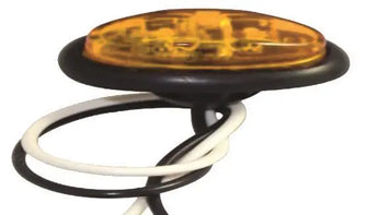 Mini Oval LED Light - Amber Lakeside Buggies Direct 