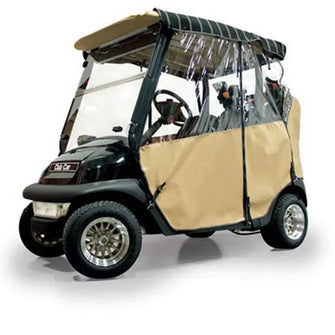 RedDot&reg; Club Car Precedent Sunbrella Wheat 3-Sided Custom Over-The-Top Enclosure (Years 2004-Up) PN# 45062 Red Dot 