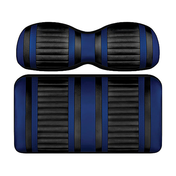 DoubleTake Extreme Front Cushion Set, Club Car Precedent 04+, Black/Blue