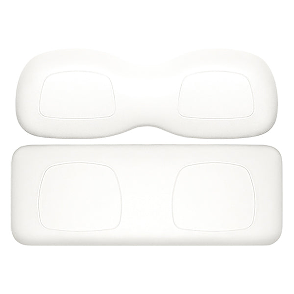 DoubleTake Classic Rear Cushion Set, E-Z-Go RXV/TXT 96+, Club Car DS, White