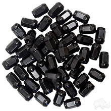 Lug Nut, BOX OF 50, Gloss Black Closed End Standard 1/2"-20, OD 3/4"