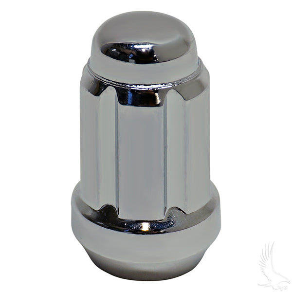 Lug Nut Set of 16, Hexagon Socket Key, Chrome, Metric 12mm-1.25