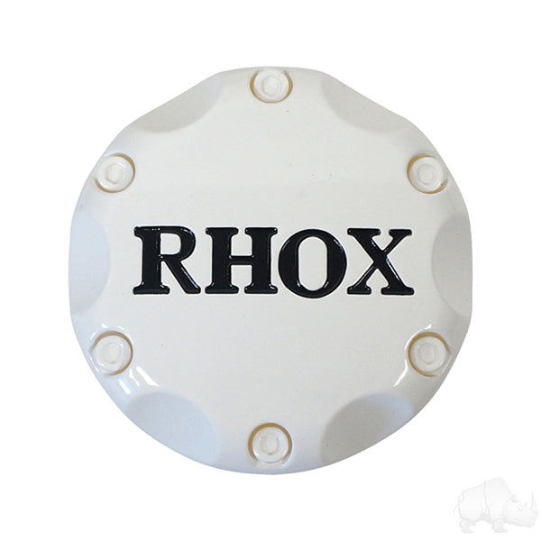 Center Cap, White with Black RHOX