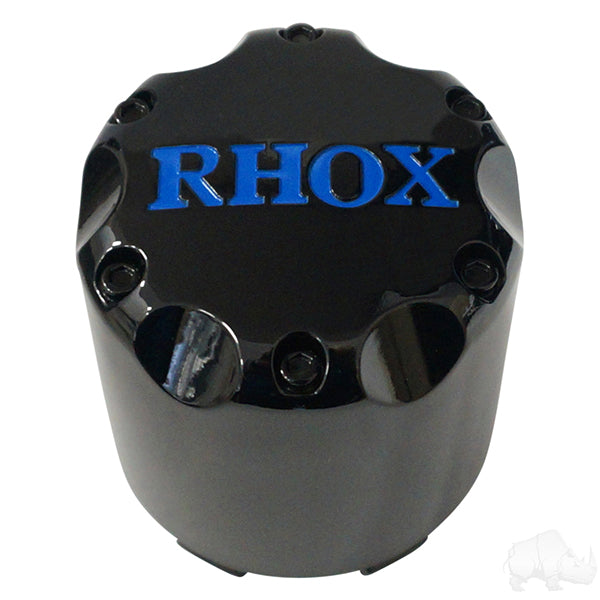 Center Cap, Black with Blue RHOX