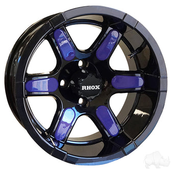 RHOX RX262, Black w/ Center Cap, 14x7 ET-25