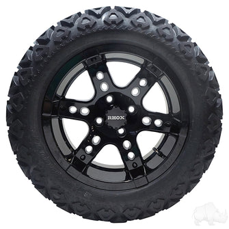 RHOX RX262, Black w/ Center Cap, 14x7 ET-25