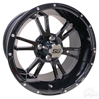 RHOX RX341, Black w/ Center Cap, 14x7 ET-25