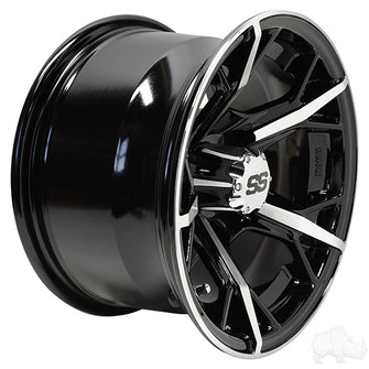 RHOX RX399, Machined Gloss Black, 12x7 ET-25